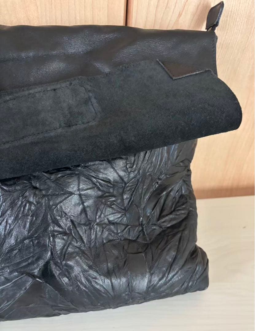 美品IBIZA ショルダーバッグ　象革　黒色