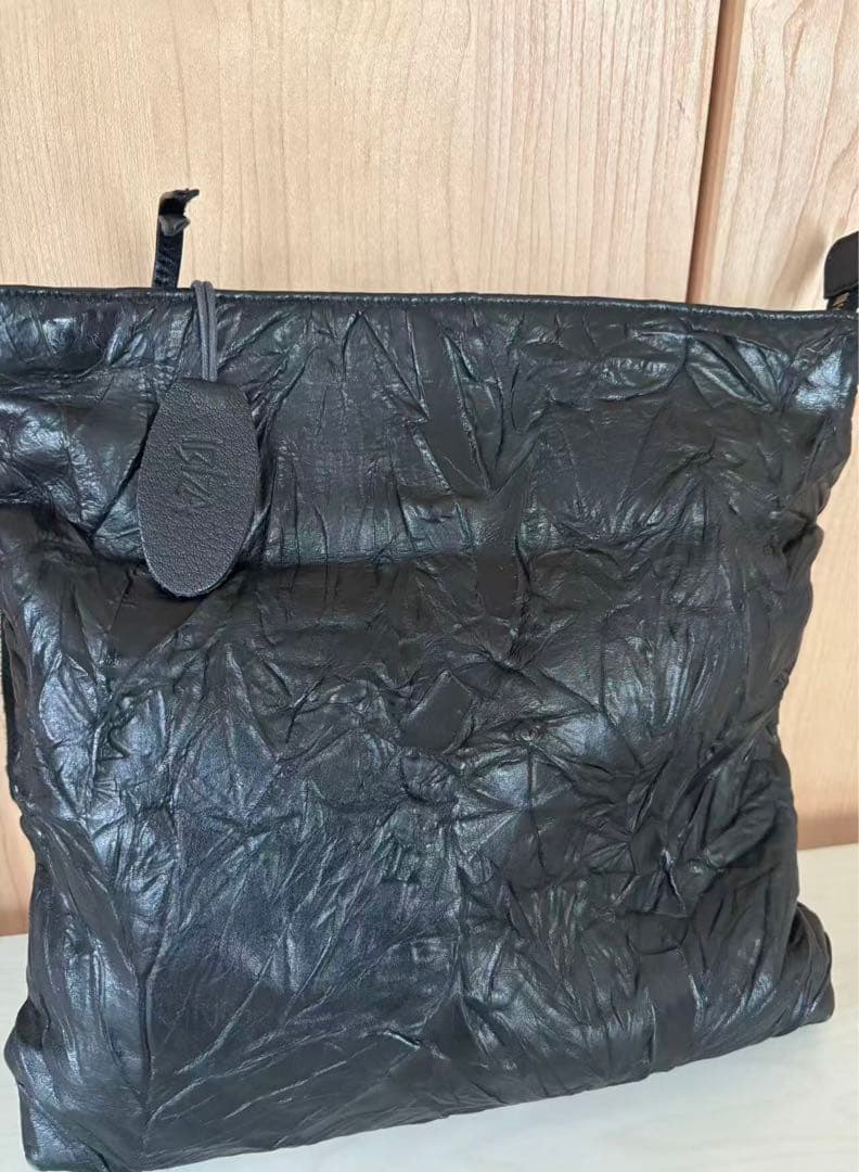 美品IBIZA ショルダーバッグ　象革　黒色