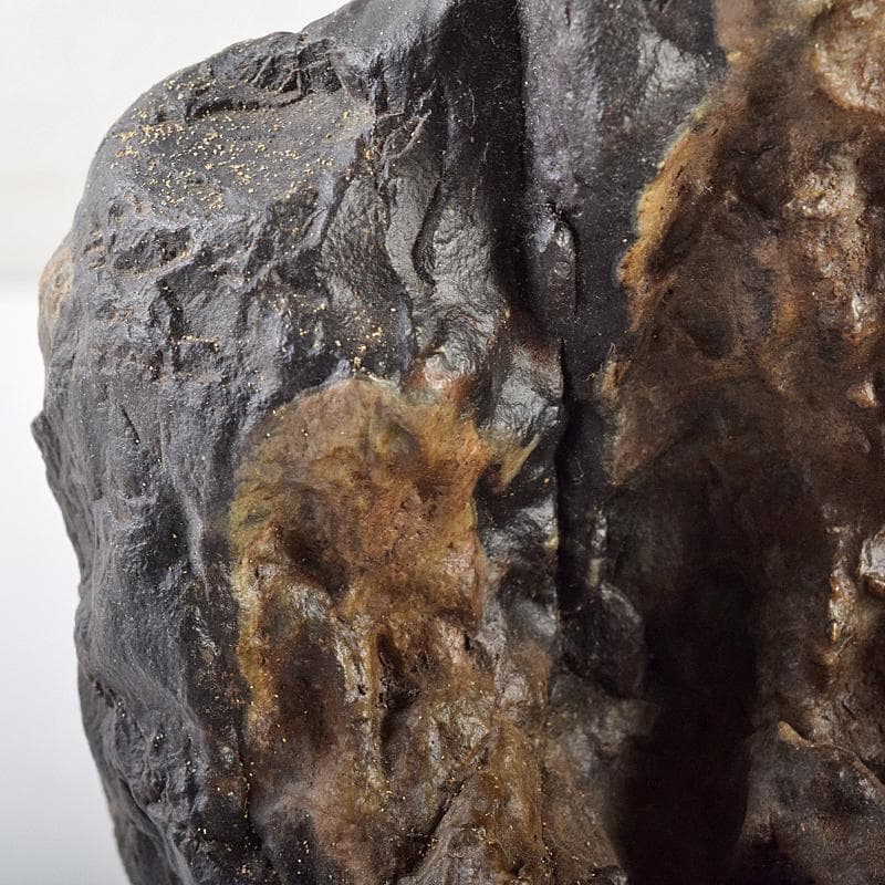 AAA　天然石　岩屋観音　仏像　置物　共箱　題字　清石山人　F　R8553