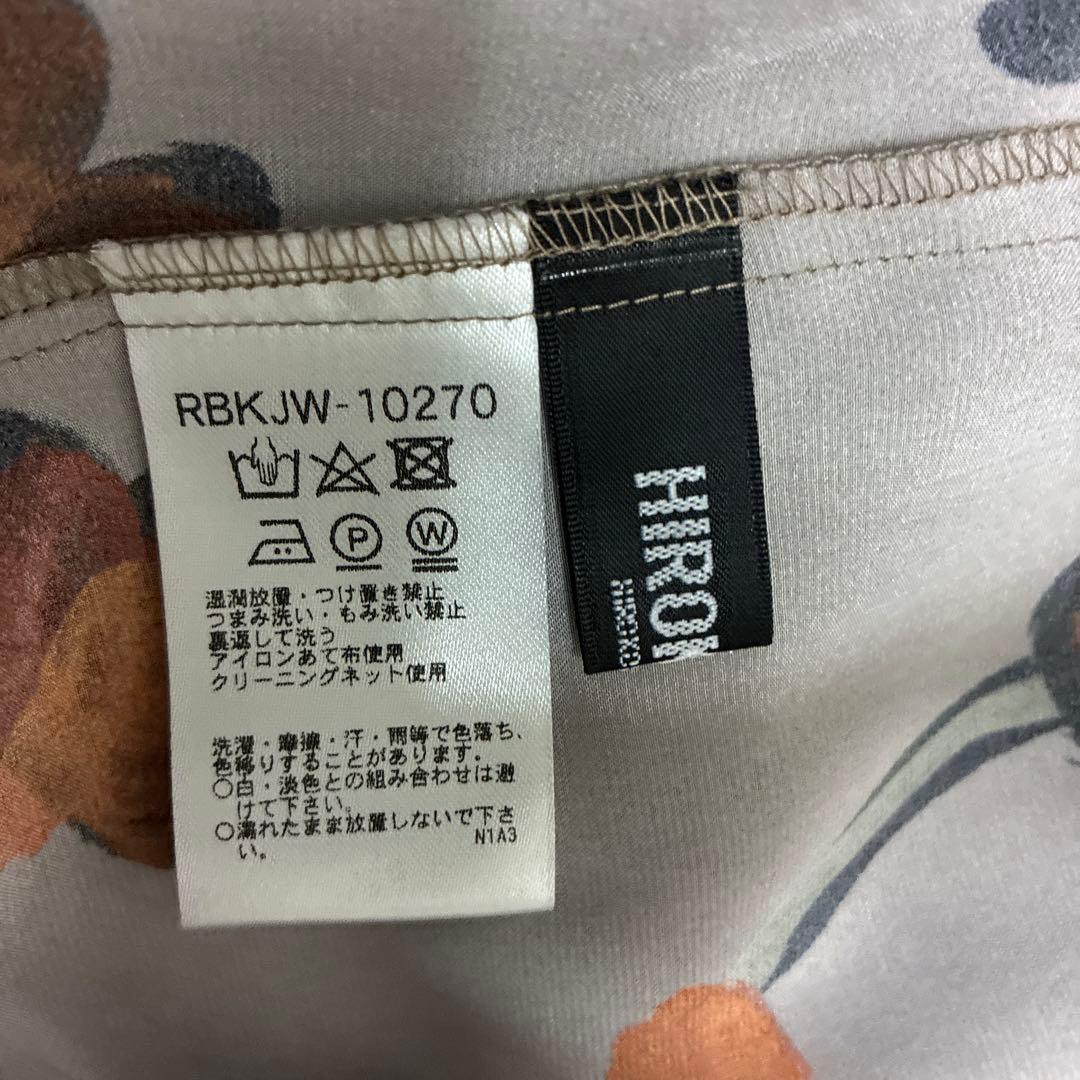 ［美品］ヒロコビス　茶色系　花柄長袖チュニック　値引きしました❗️