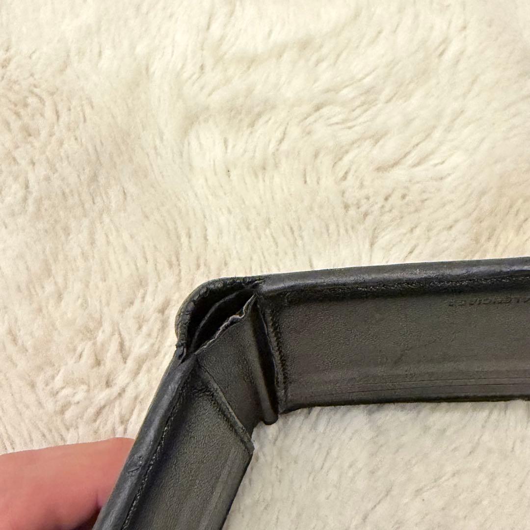 【希少】 BALENCIAGA バレンシアガ 二つ折り財布 ブラック 黒色