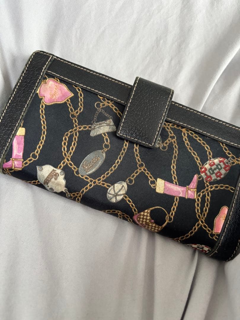 チェーンデザイン 長財布　GUCCI グッチ　レア
