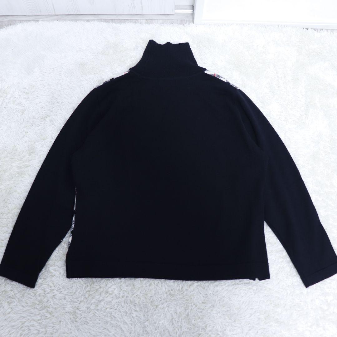 BURBERRY GOLF タートルネック　ノバチェック　ニット　LL