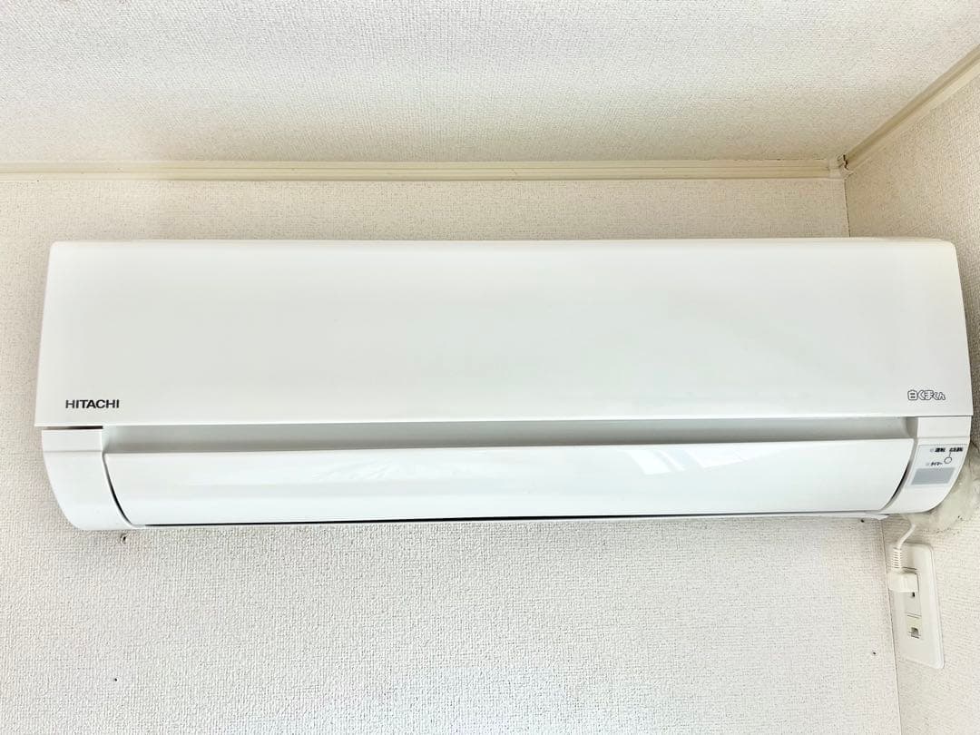 HITACHI 日立 エアコン 白くまくん RAS-AJ22K(W) ②室外機