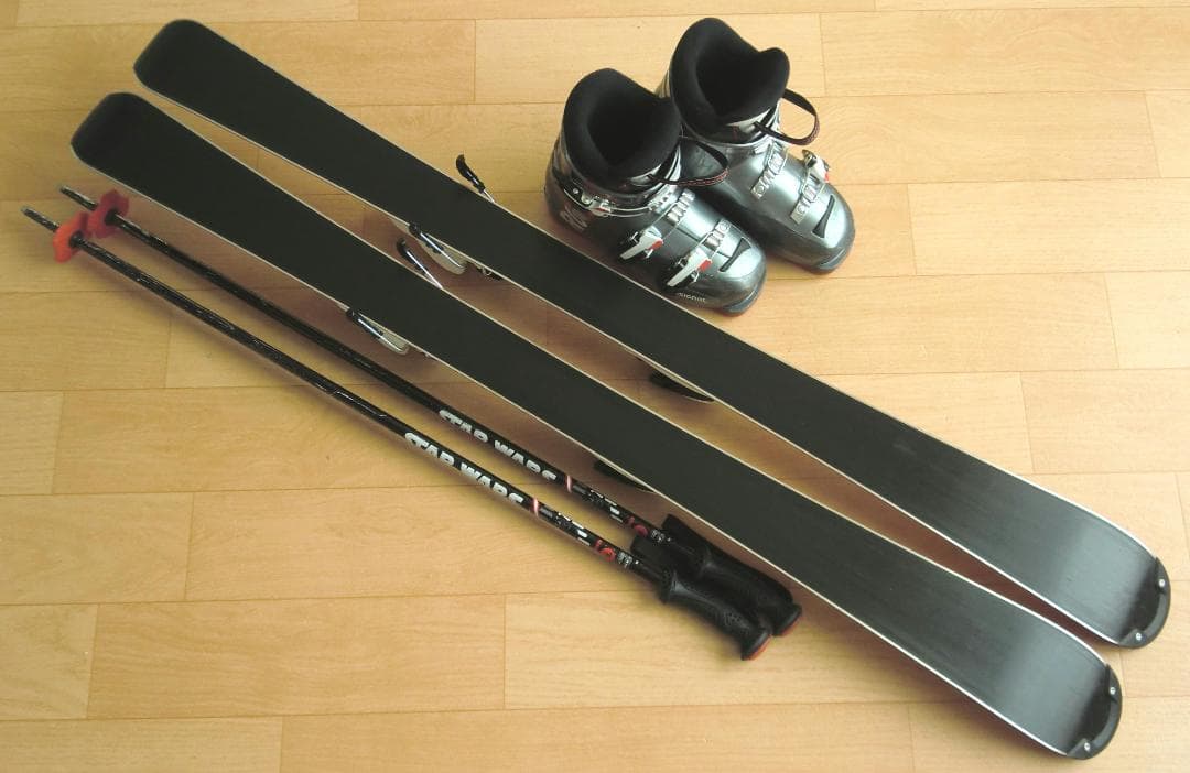 ■■送料無料■ノルディカ■子供用スキー4点セット■120/22.5■WAX済■■