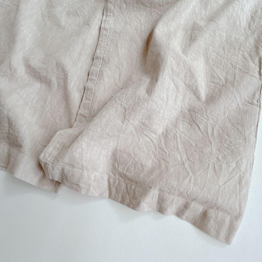 はっぴーたーん blue willow コットンリネン サロペットパンツ