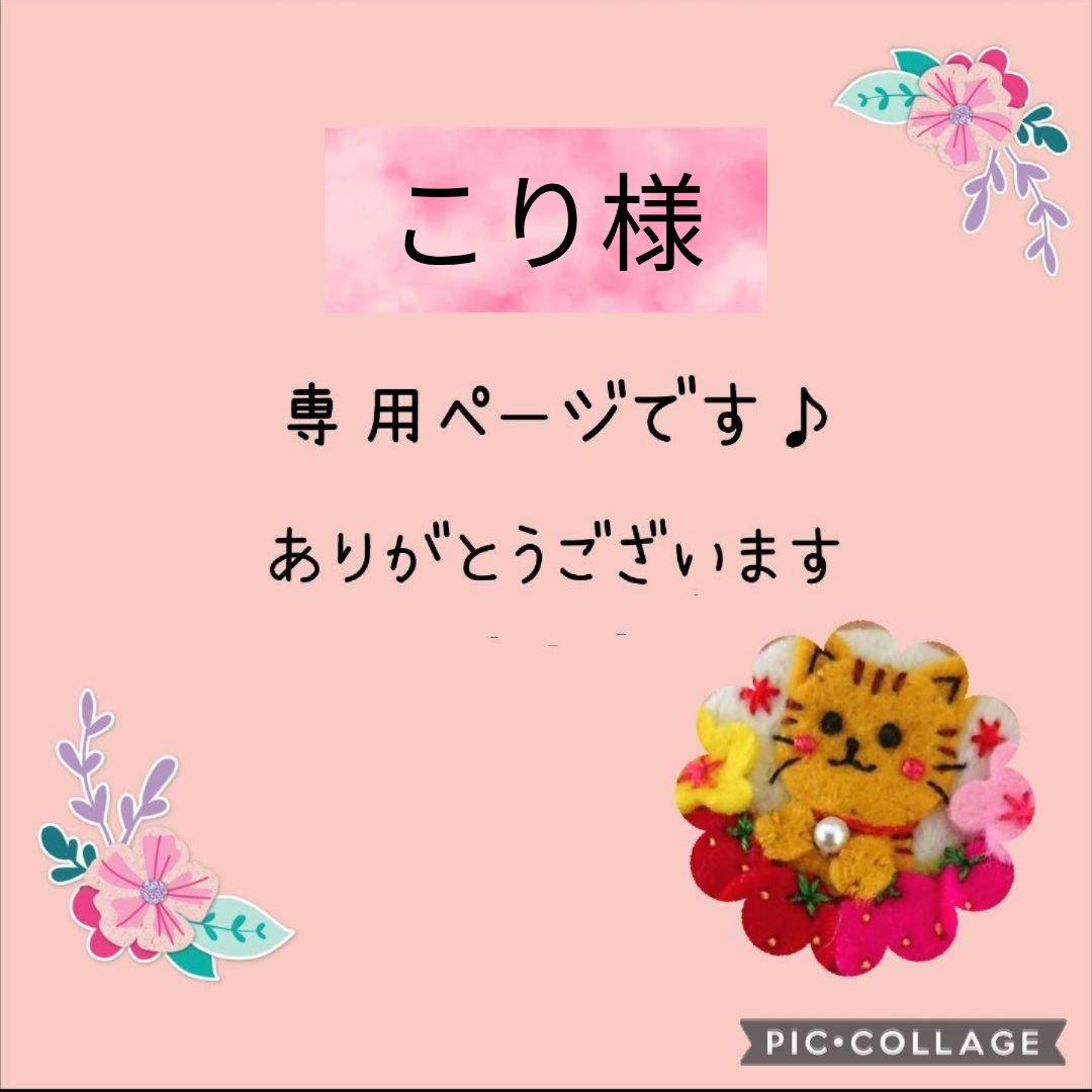 チャーム ストラップ 刺繍 フェルト ハンドメイド　 [こり様　おまとめ分]