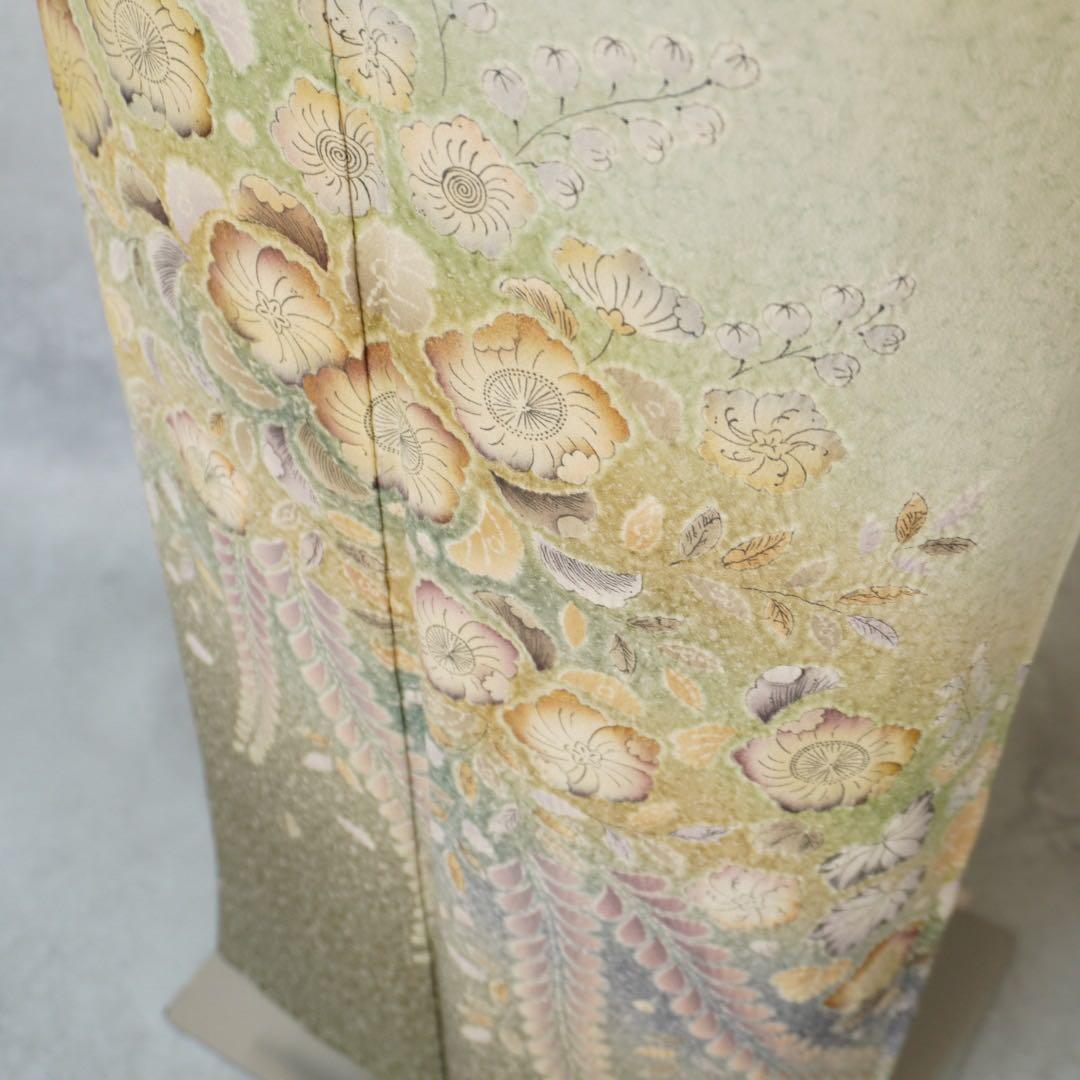 訪問着フルセット２６８▪︎辻が花　卒業式　入学式【訪問着、袋帯、帯締め、帯揚げ】