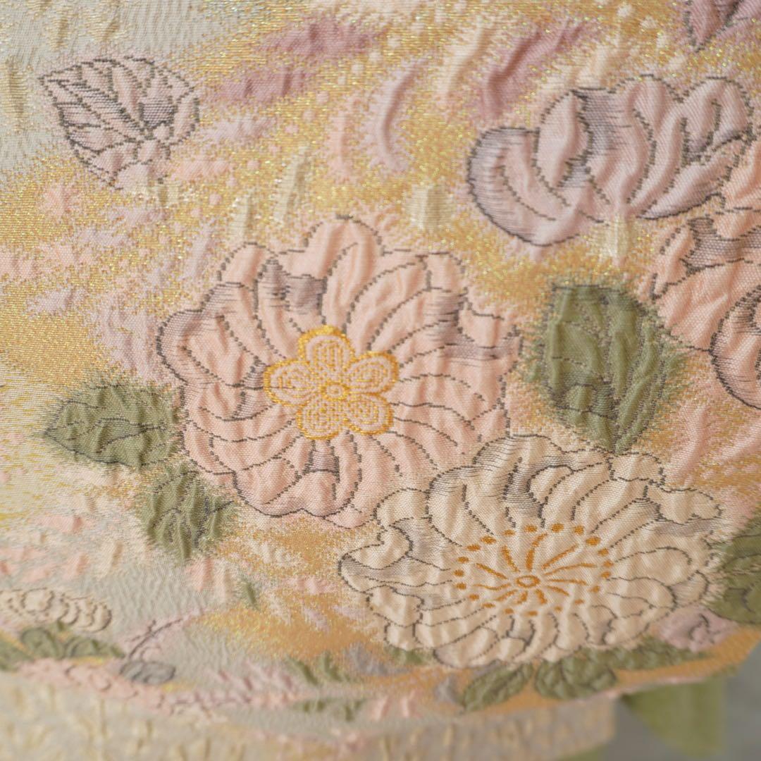 訪問着フルセット２６８▪︎辻が花　卒業式　入学式【訪問着、袋帯、帯締め、帯揚げ】