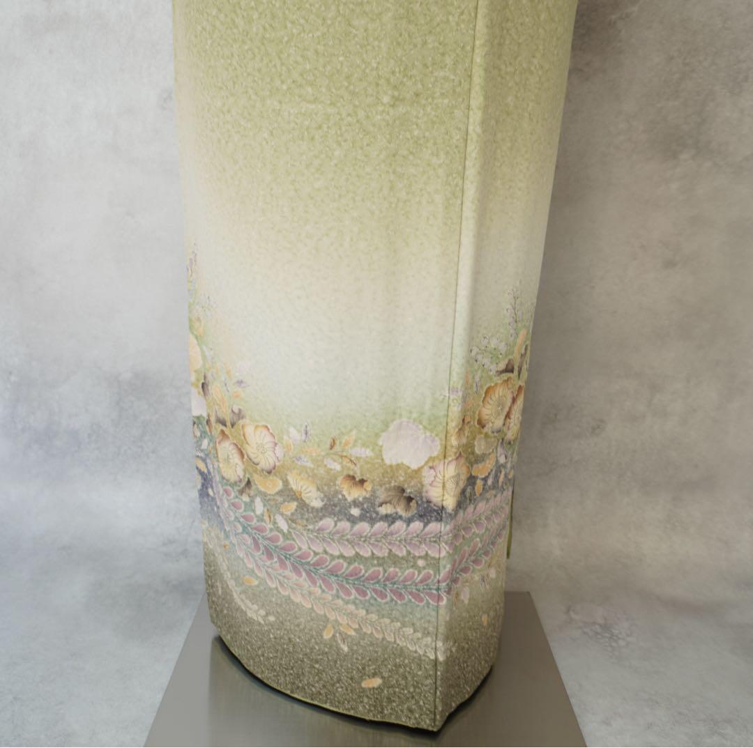 訪問着フルセット２６８▪︎辻が花　卒業式　入学式【訪問着、袋帯、帯締め、帯揚げ】