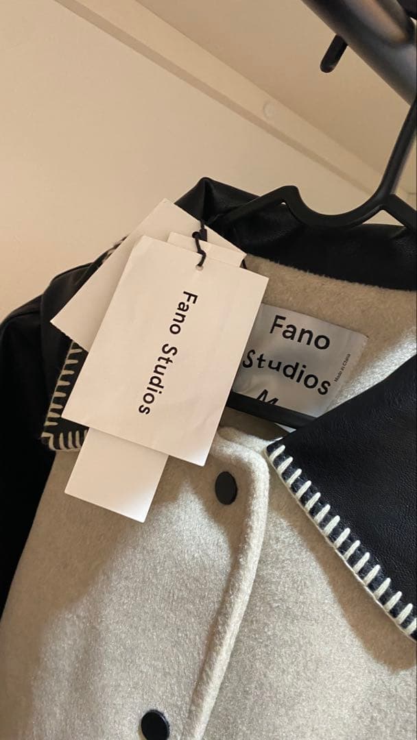 fano studios ロゴ刺繍スタジャン　fanostudios 即日発送