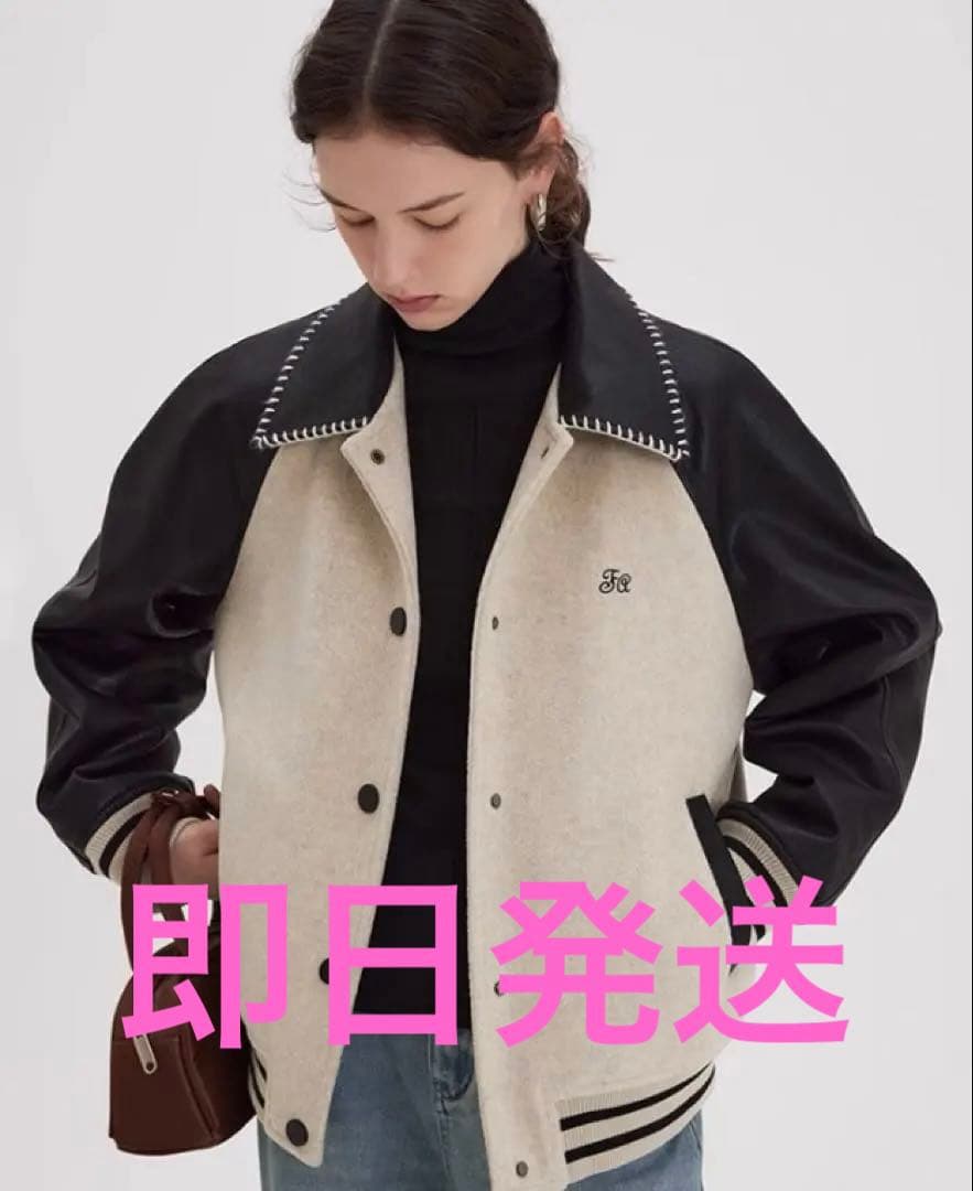 fano studios ロゴ刺繍スタジャン　fanostudios 即日発送