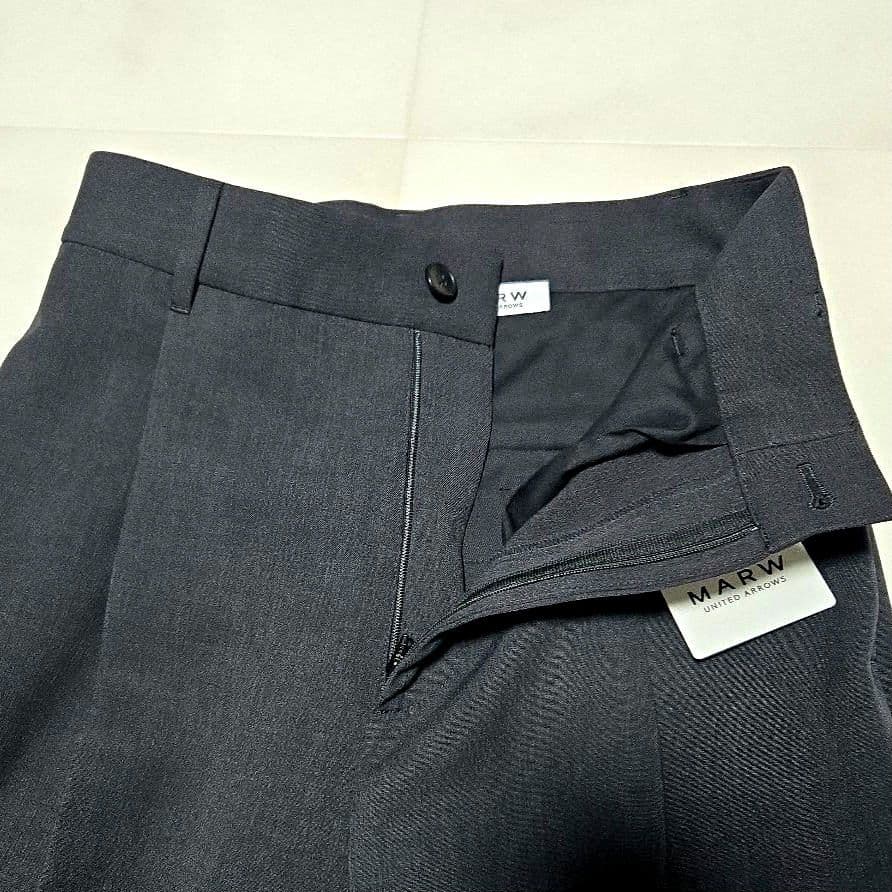 MARW UNITED ARROWS タック ワイド テーパードパンツ 38