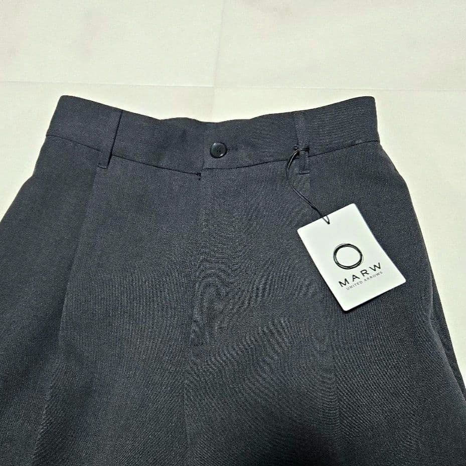 MARW UNITED ARROWS タック ワイド テーパードパンツ 38