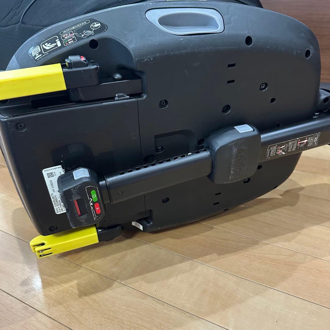 美品 Aprica アップリカ クルリラ ビッテ エックス 黒 ISOFIX