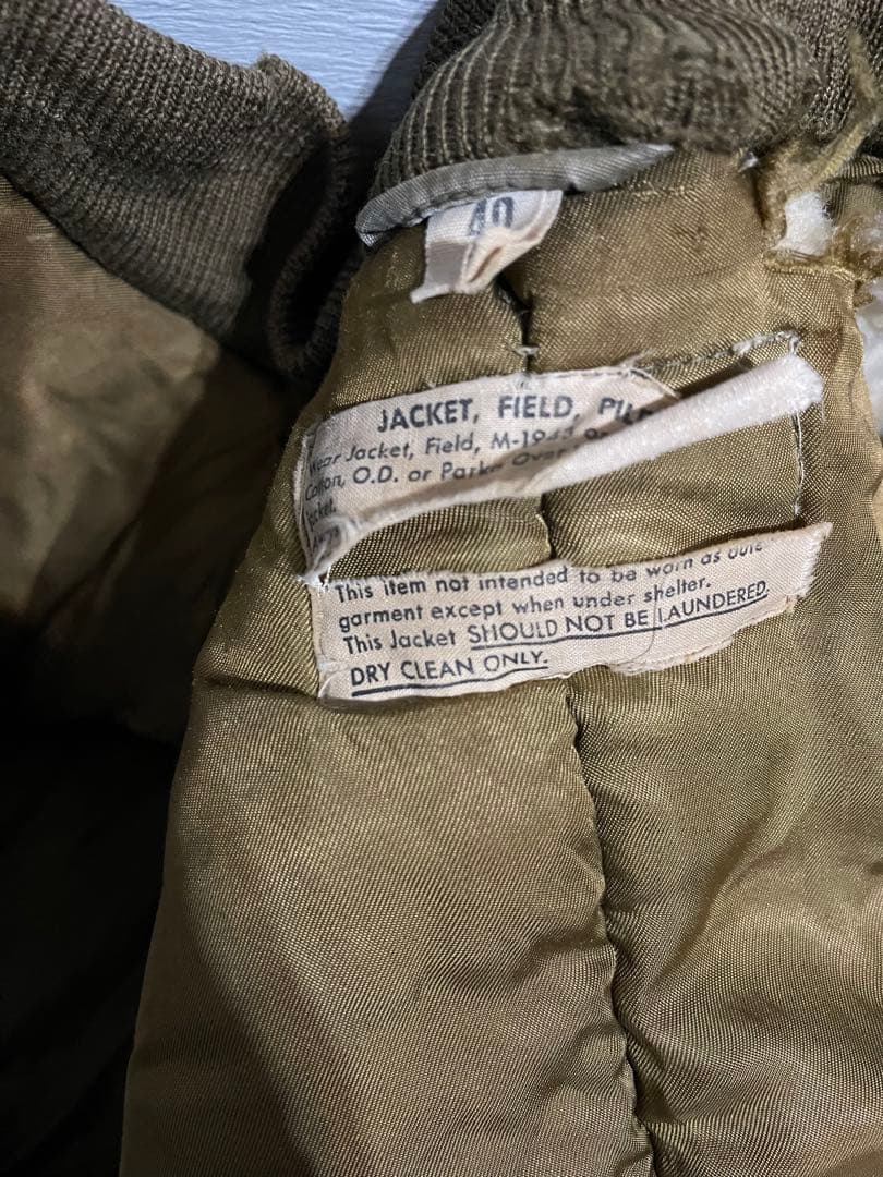 US ARMY 1940年代 M-43パイルライナー フィールドジャケット