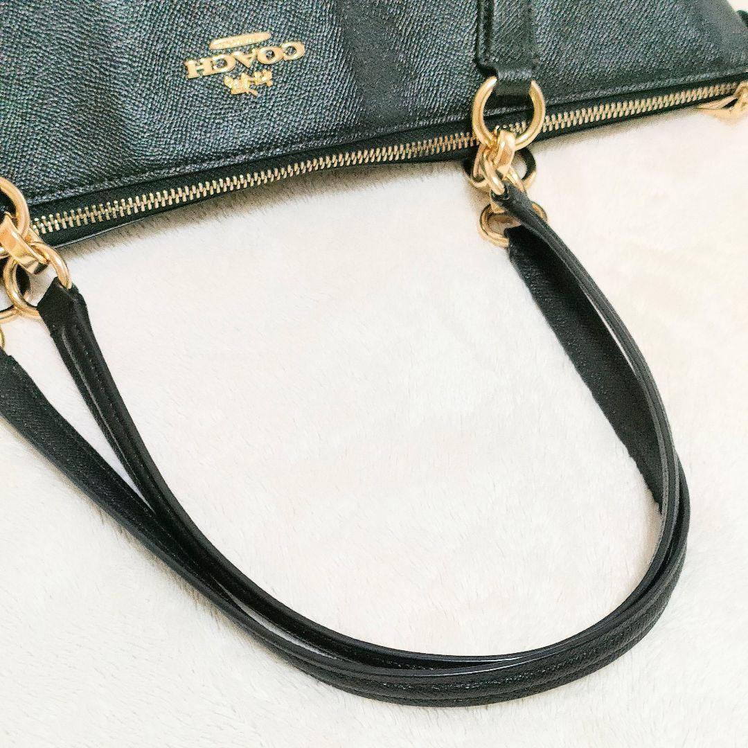 コーチ　COACH　トートバック　ビジネスバック　ブラック　黒　ショルダー