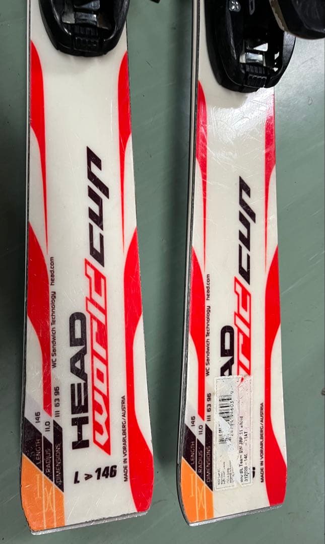 HEAD競技用SL 146cm R11.0m & SWIX SL用パンチガード黒