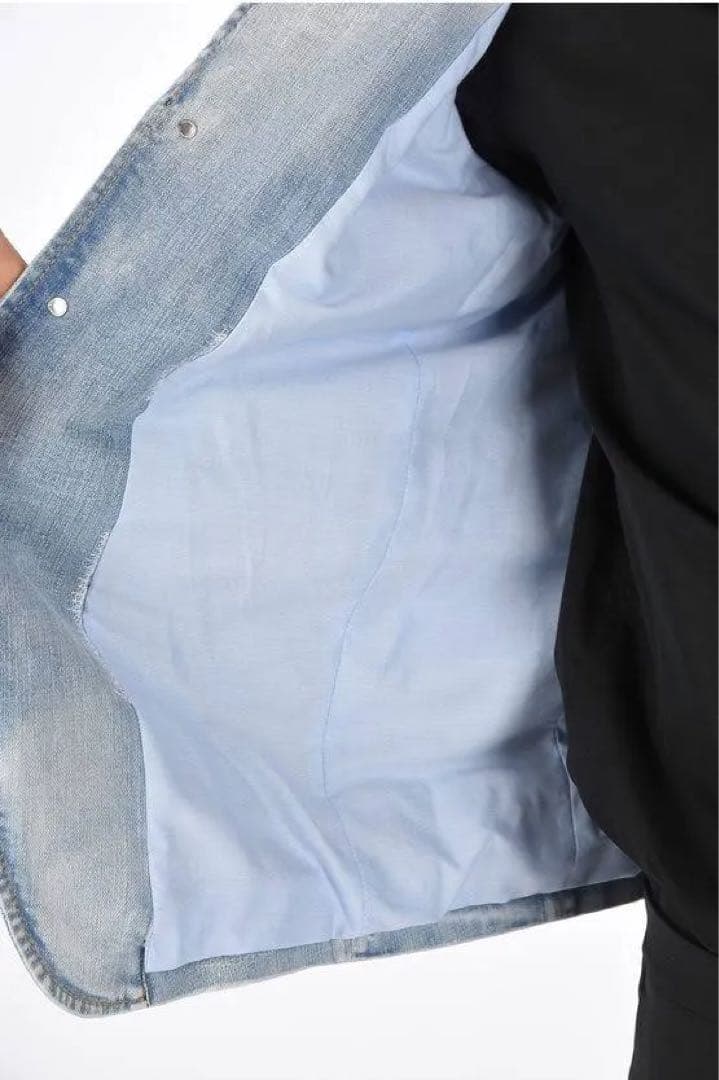 定価24万 20AW傑作・新品 高級シルエット 極上デニムジャケット サイズ48