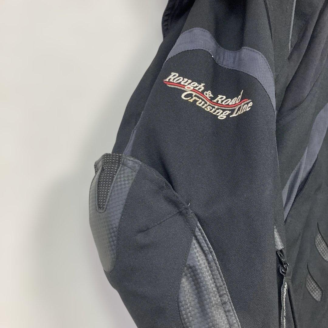 美品 ラフ＆ロード レーシング ライディングジャケット バイク L ブラック