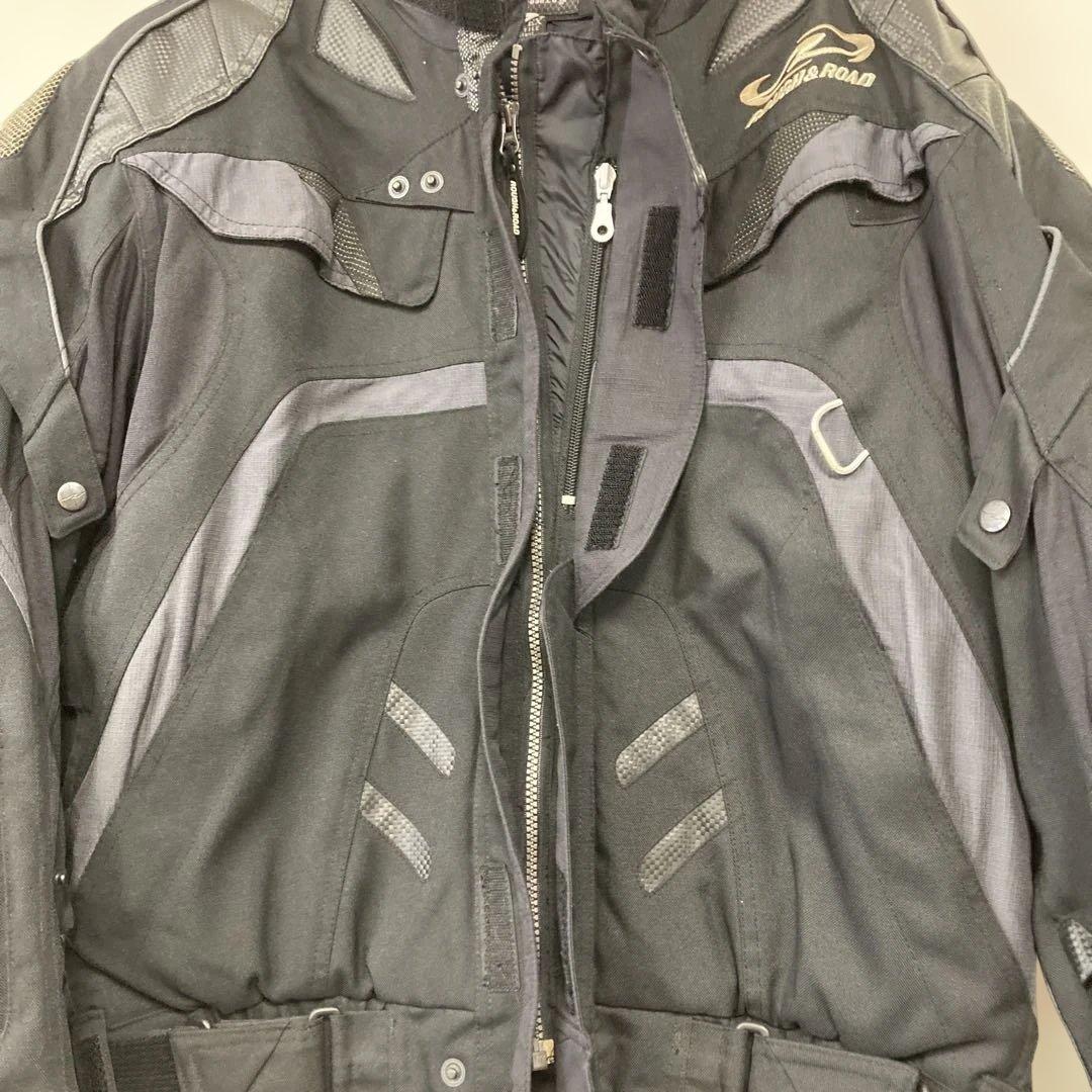 美品 ラフ＆ロード レーシング ライディングジャケット バイク L ブラック