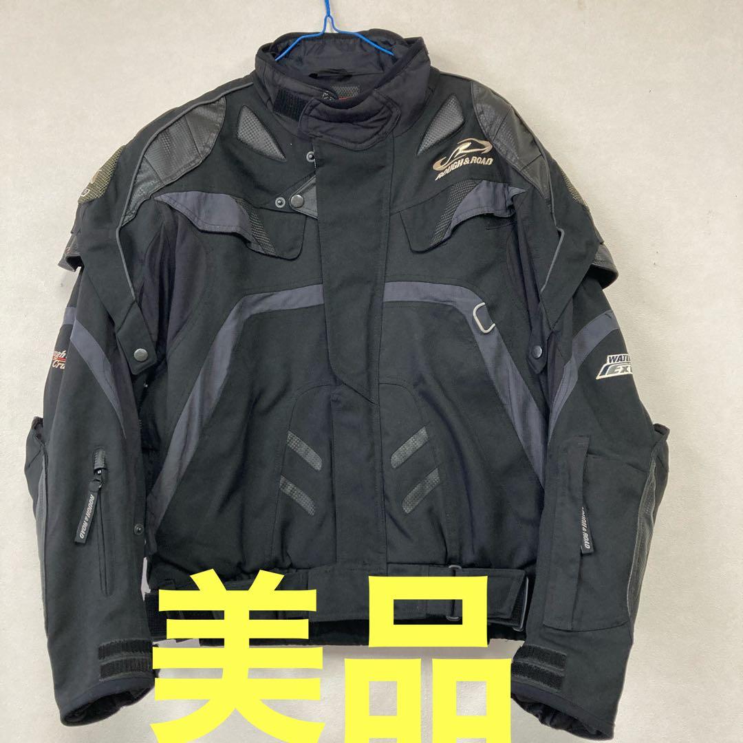 美品 ラフ＆ロード レーシング ライディングジャケット バイク L ブラック