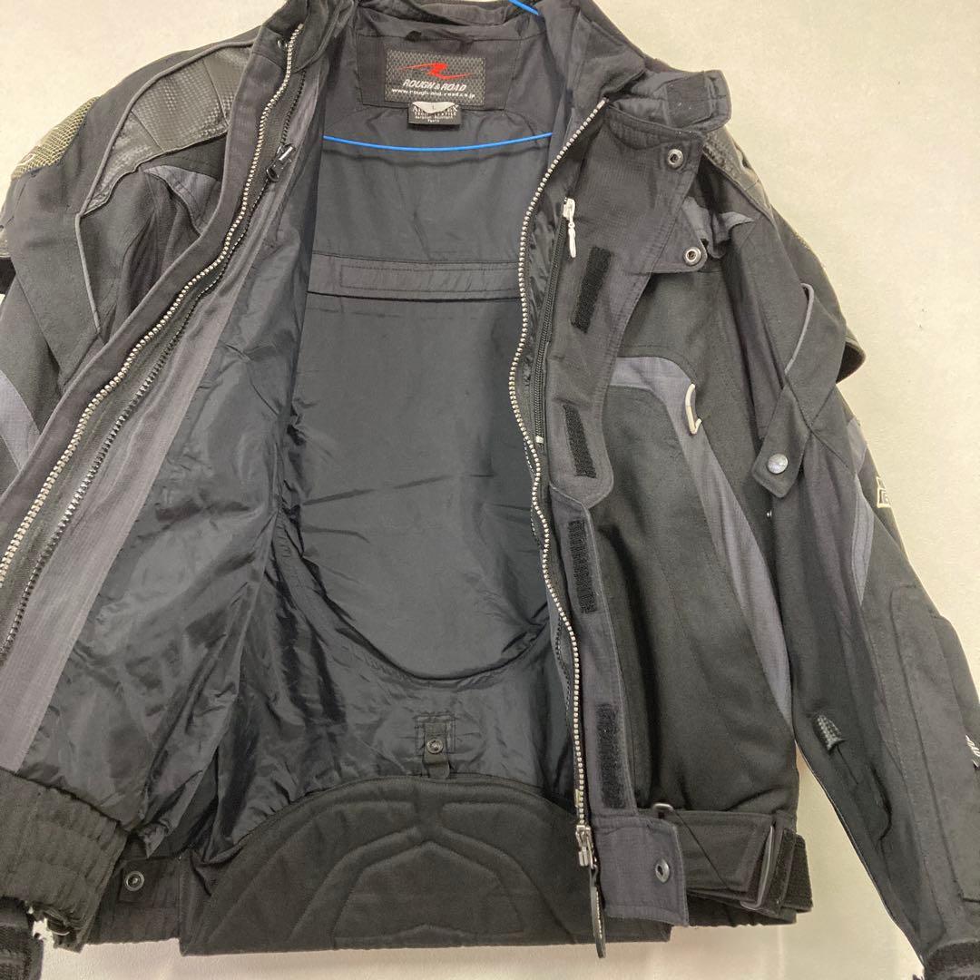 美品 ラフ＆ロード レーシング ライディングジャケット バイク L ブラック