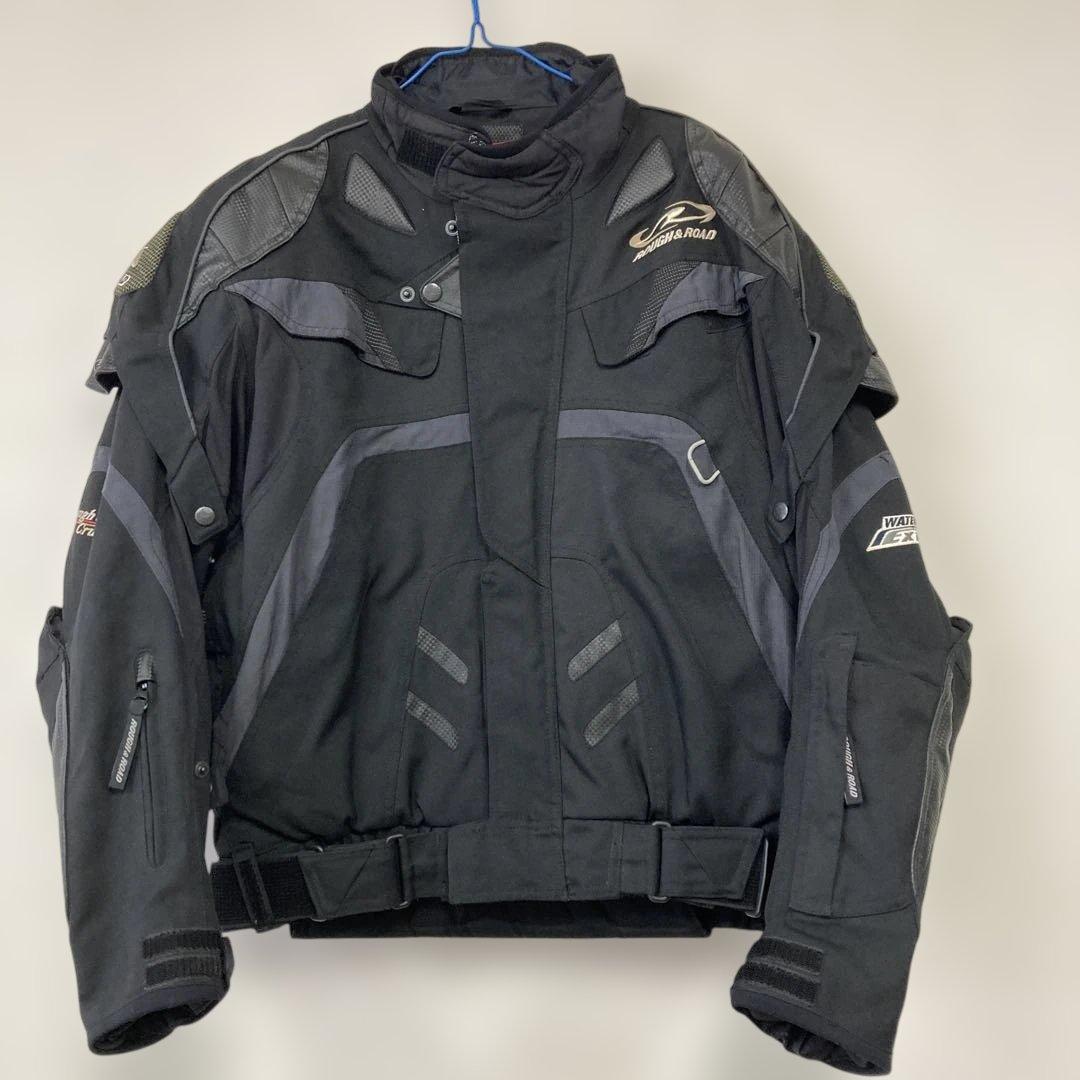 美品 ラフ＆ロード レーシング ライディングジャケット バイク L ブラック