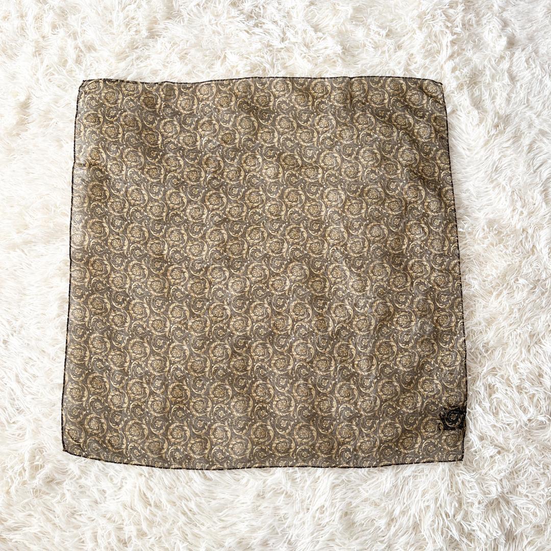 38★VERSACE バロック×レオパード ベルト付 トレンチコートレインコート