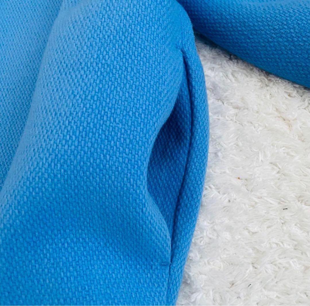 美品✨プラステ♡ノーカラーハーフコート　MANTECO オーバーサイズ　ブルー