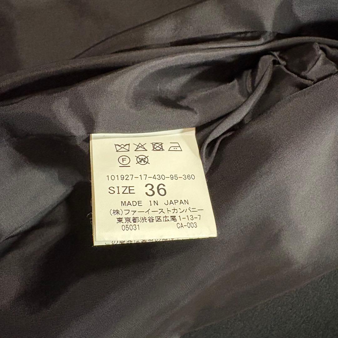 美品✨アナイ　カシミヤ100% トレンチコート　ウール　ブラック