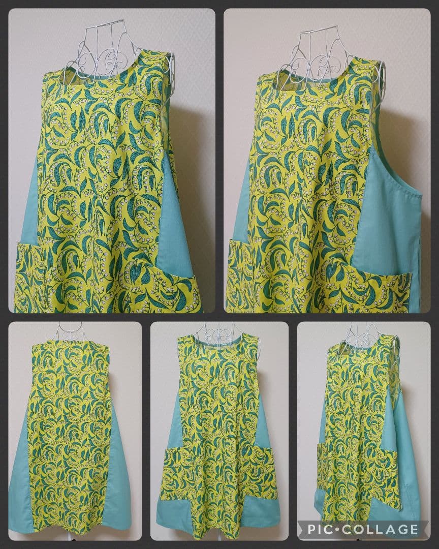 【きみしぐれ様ご予約品】生地限定でエプロンなど作成２&５&夏生地