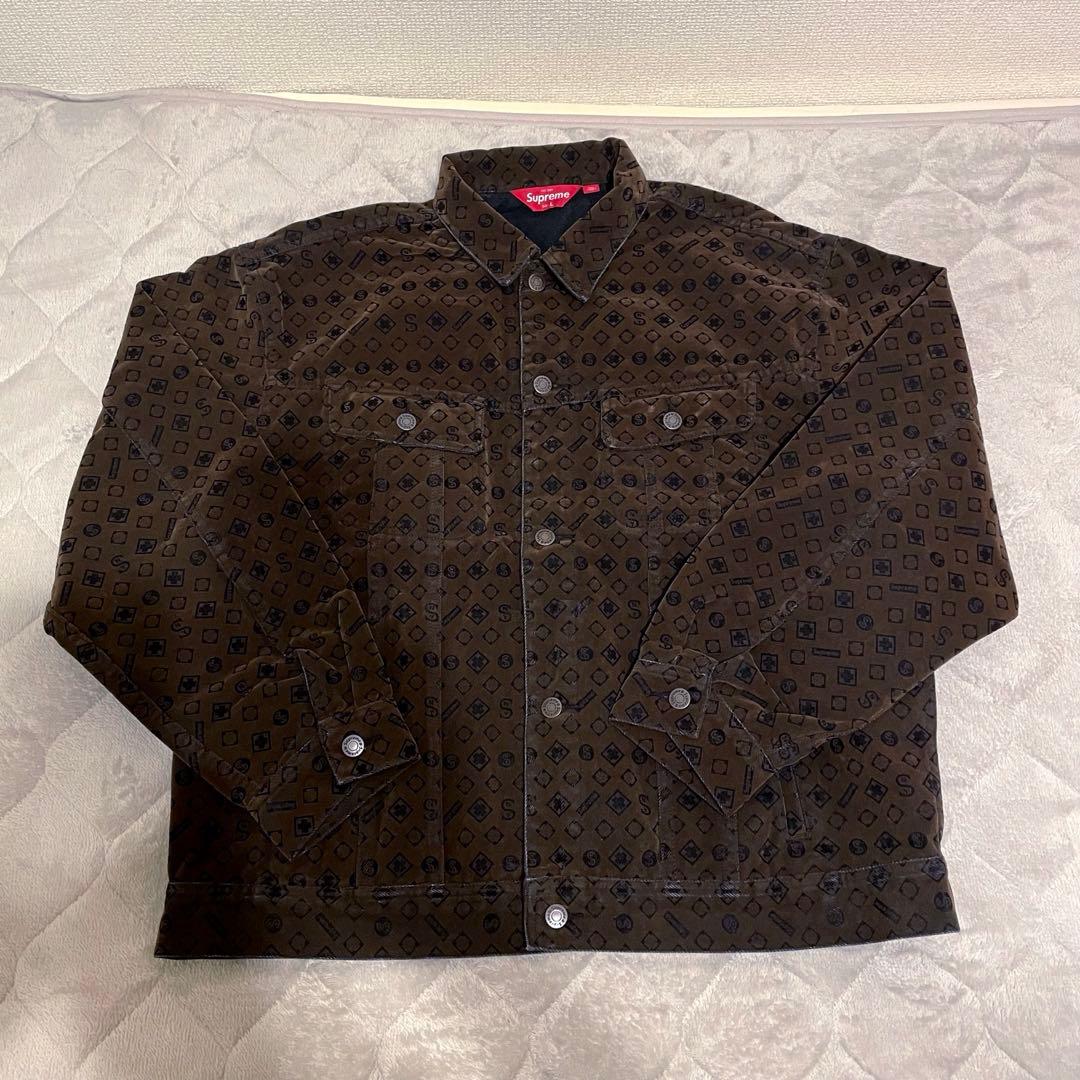 コ*キ様 Supreme Flocked Denim Trucker Jacke