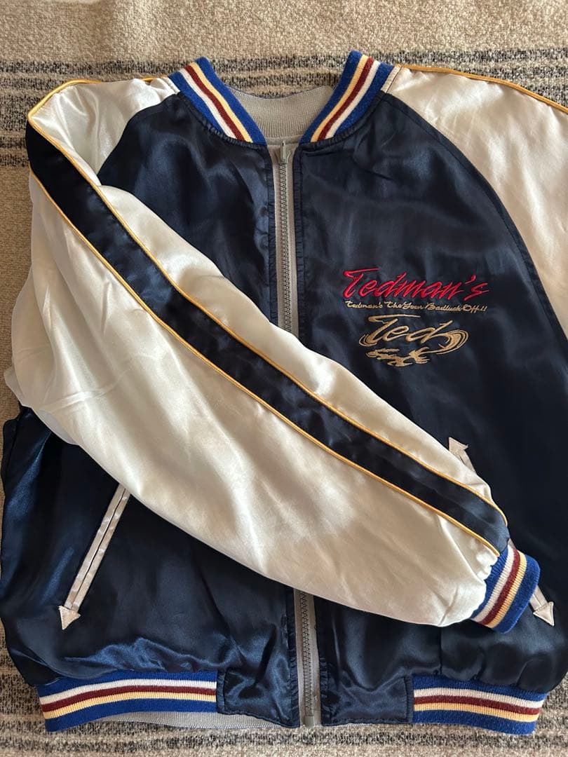 希少TEDMANテッドマンスカジャン キッズ　リバ ーシブル　XL140150