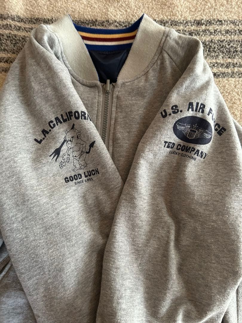 希少TEDMANテッドマンスカジャン キッズ　リバ ーシブル　XL140150