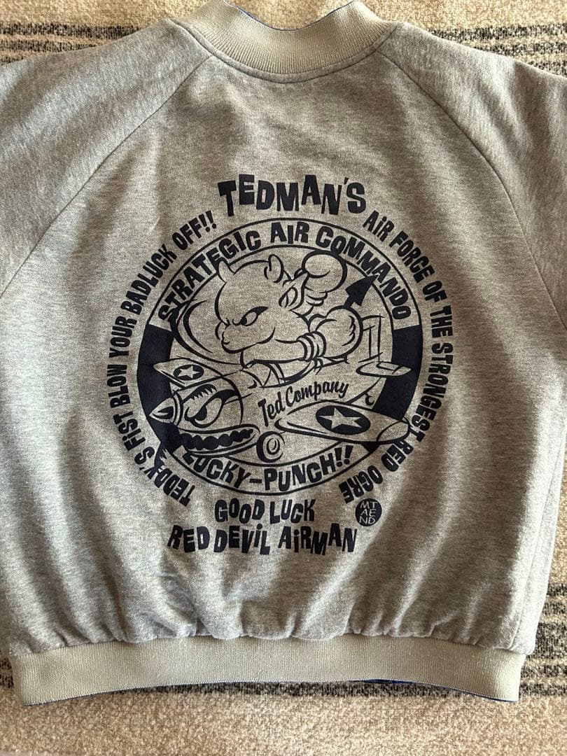 希少TEDMANテッドマンスカジャン キッズ　リバ ーシブル　XL140150