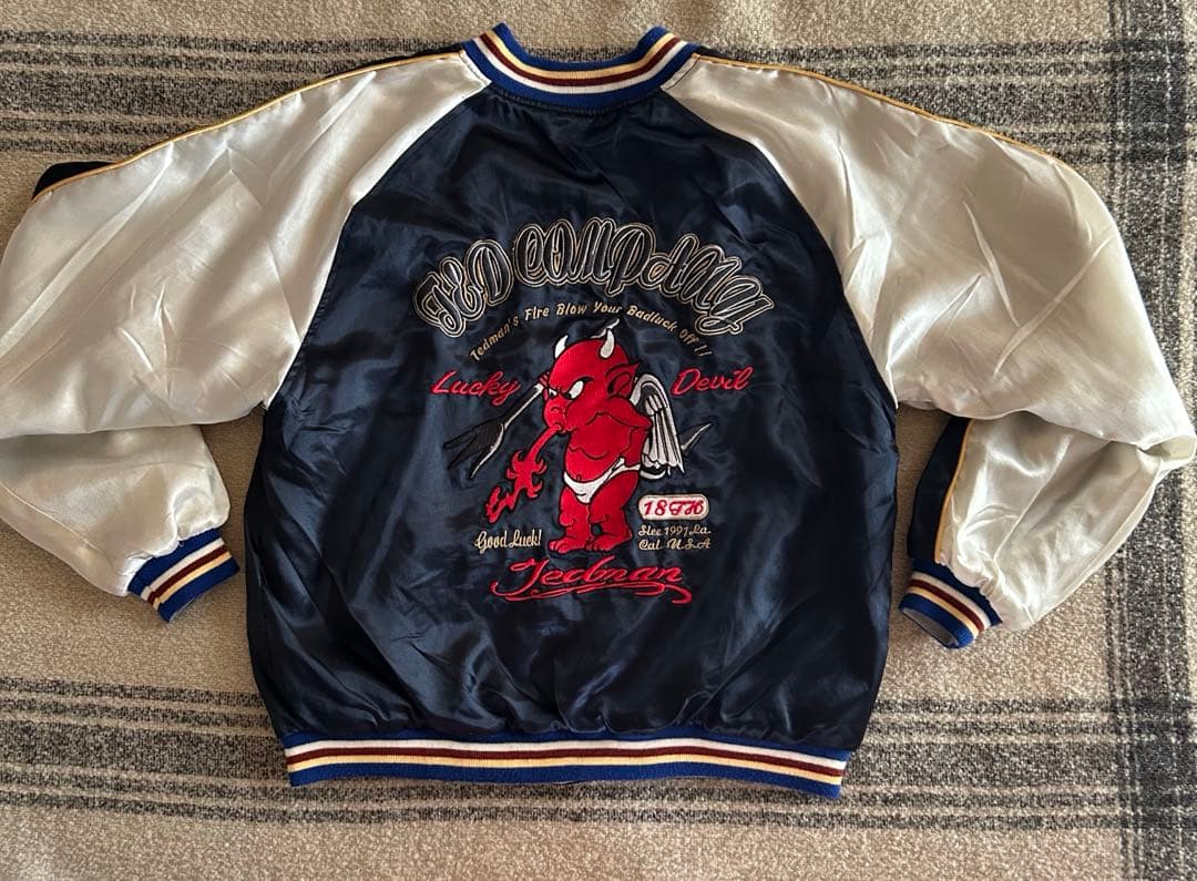 希少TEDMANテッドマンスカジャン キッズ　リバ ーシブル　XL140150