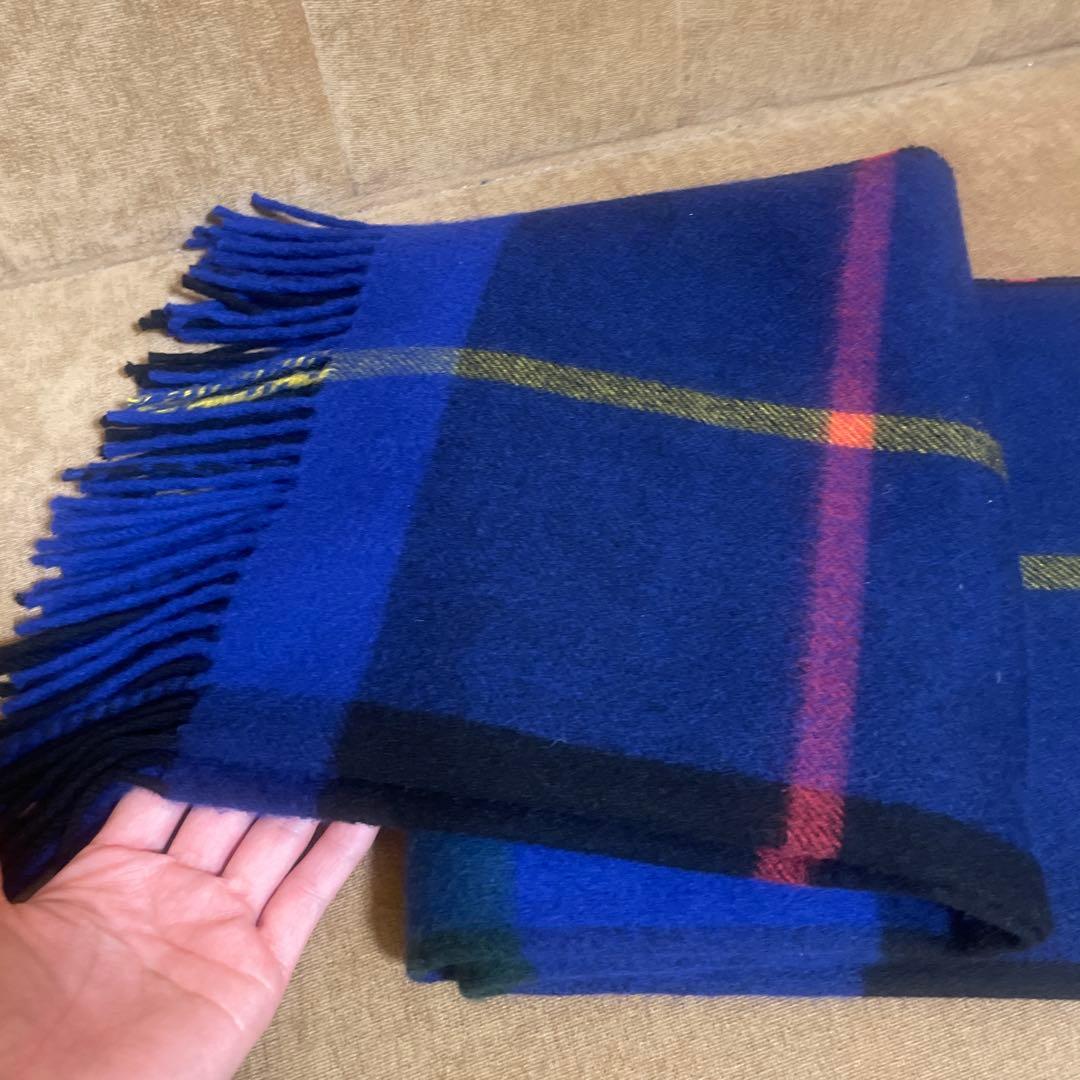 ＜Joshua Ellis＞カシミヤ チェック ストール【別注モデル】