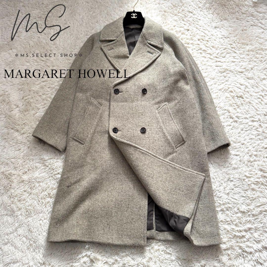 極美品MARGARET HOWELL SOFT TWEED チェスターコート