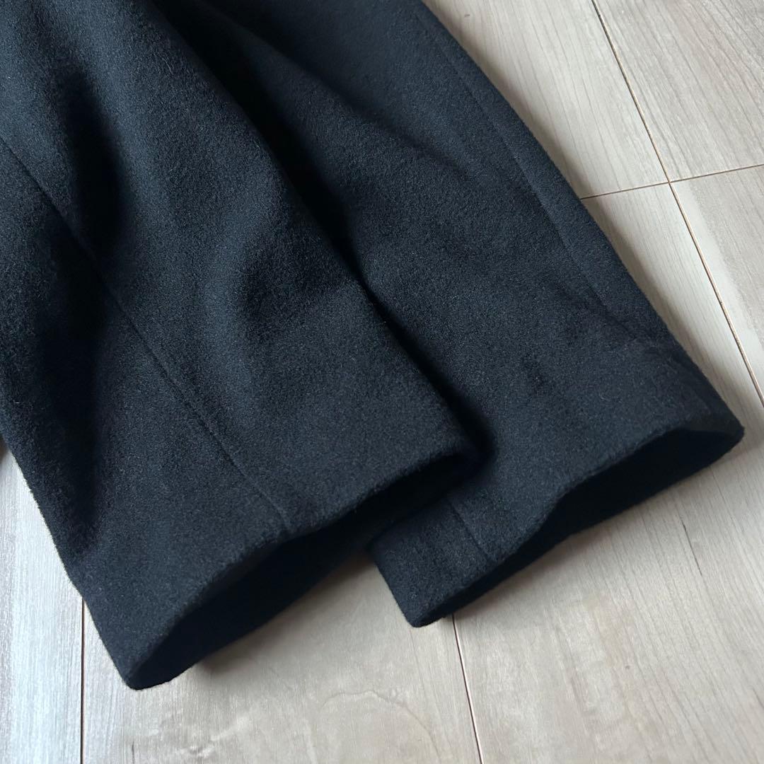 24AW＊ジャーナルスタンダードレリューム 尾州ウールショートPコート 36 黒