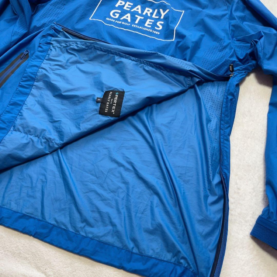 極美品　近年　パーリーゲイツ スニード　サイズ6　XL　PERTEX　ブルー