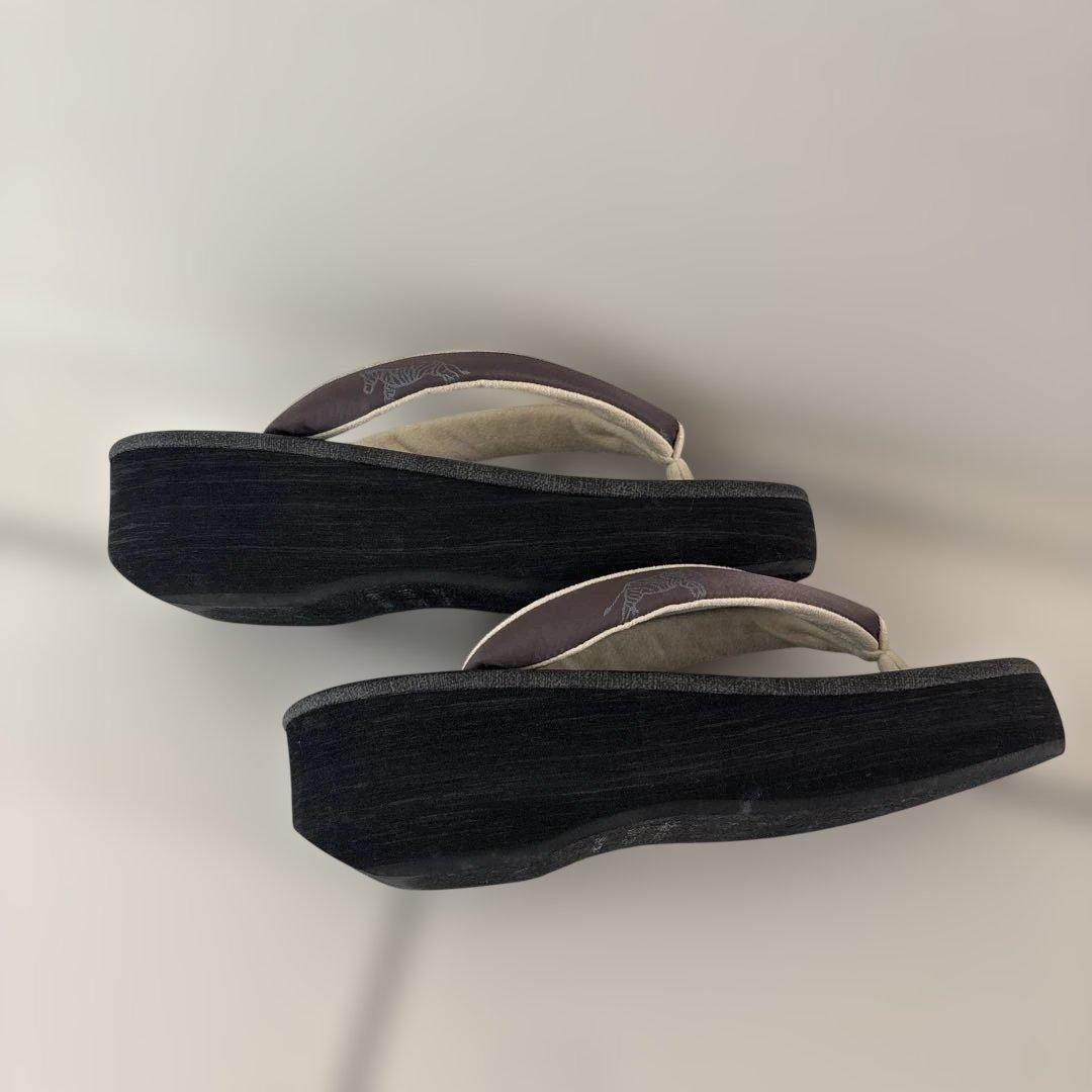 Calen Blosso Cafe Zori サイズS グレー　カレンブロッソ