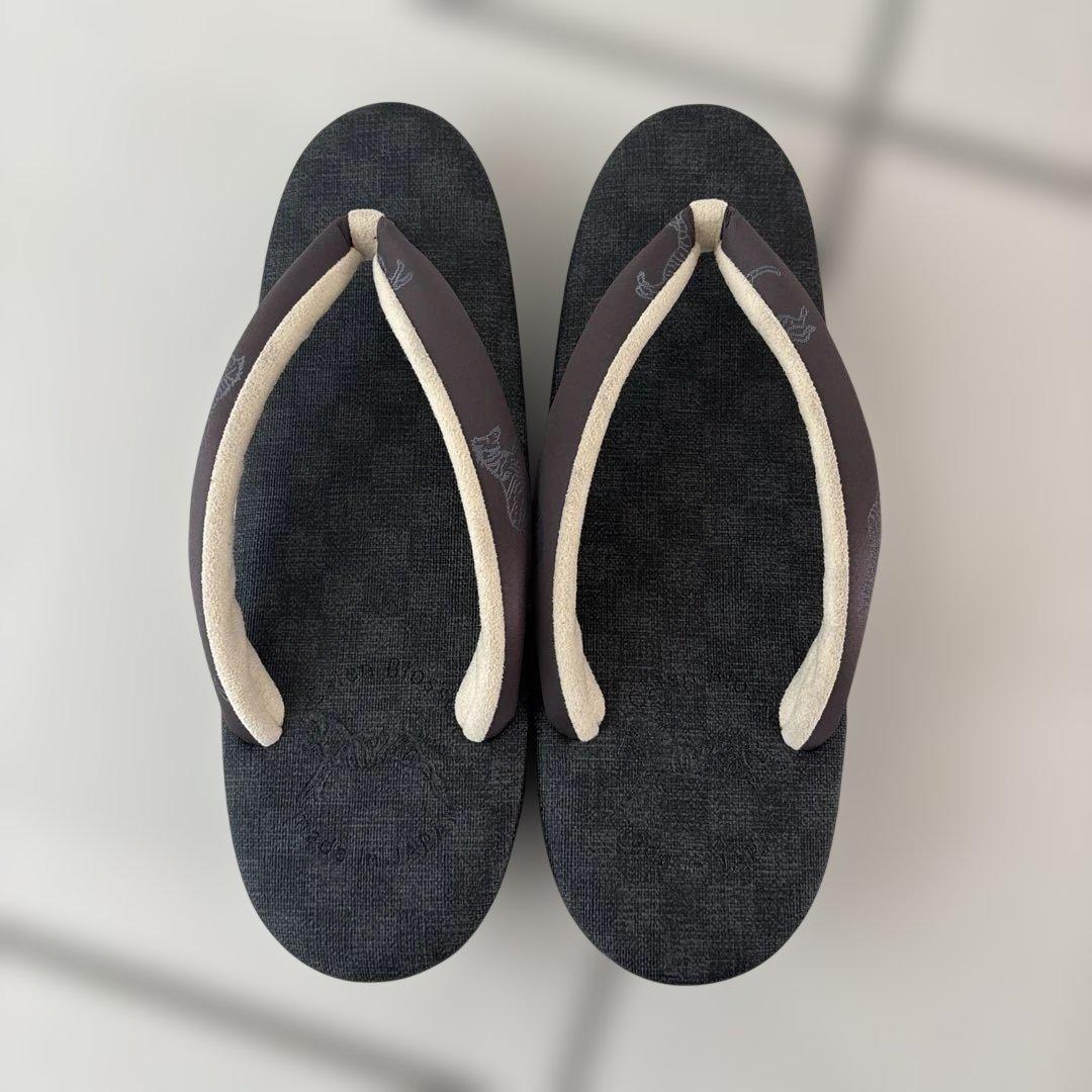 Calen Blosso Cafe Zori サイズS グレー　カレンブロッソ