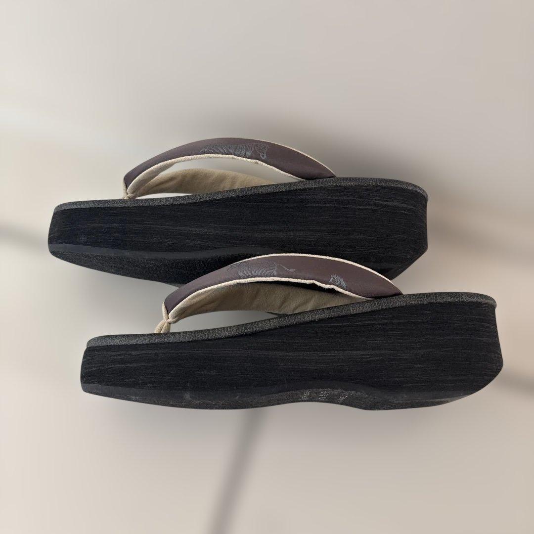 Calen Blosso Cafe Zori サイズS グレー　カレンブロッソ