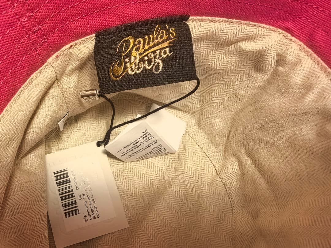 ちょもこロエベ バケットハット ロゴ コットン サイズ57 LOEWE