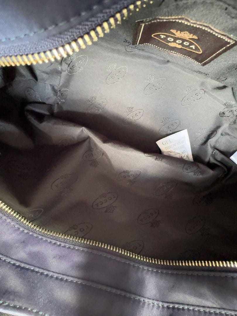 未使用品、TOCCA 【撥水】BICOLOR リボン付き2wayトートバッグ