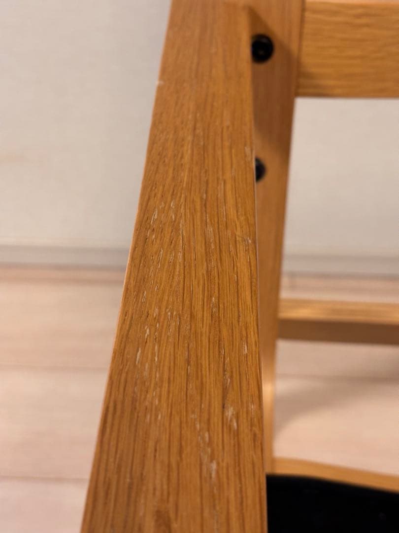 無印良品リビングでもダイニングでも使えるシリーズ、ソファチェア1脚　オーク　②