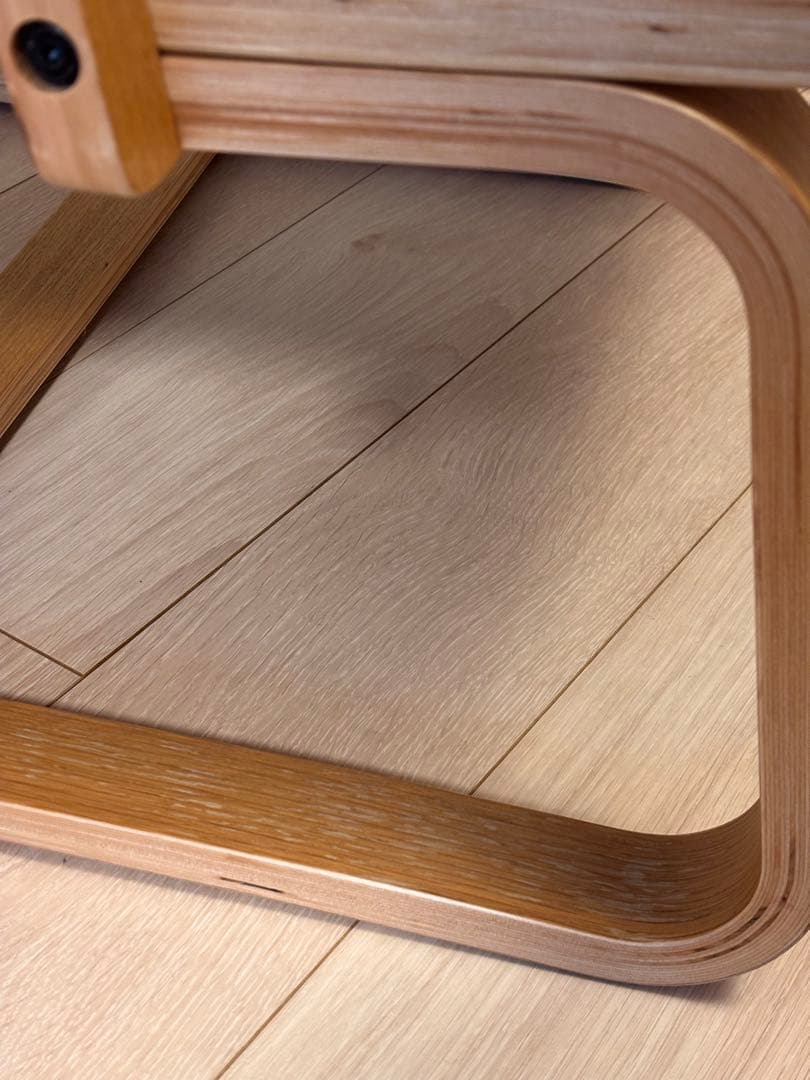 無印良品リビングでもダイニングでも使えるシリーズ、ソファチェア1脚　オーク　②