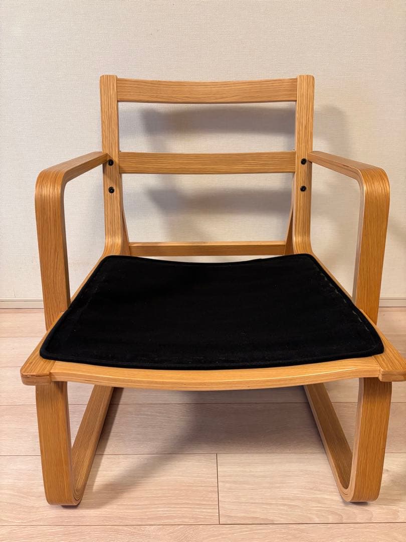 無印良品リビングでもダイニングでも使えるシリーズ、ソファチェア1脚　オーク　②