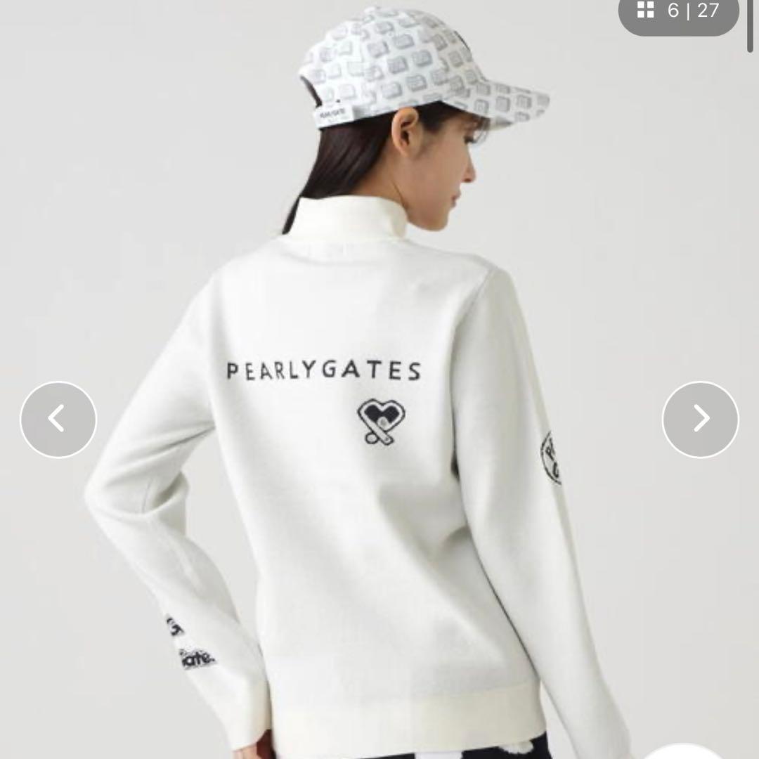 PEARY GATES 14GダブルJQ×ワッペン風ハイネックニットプルオーバー